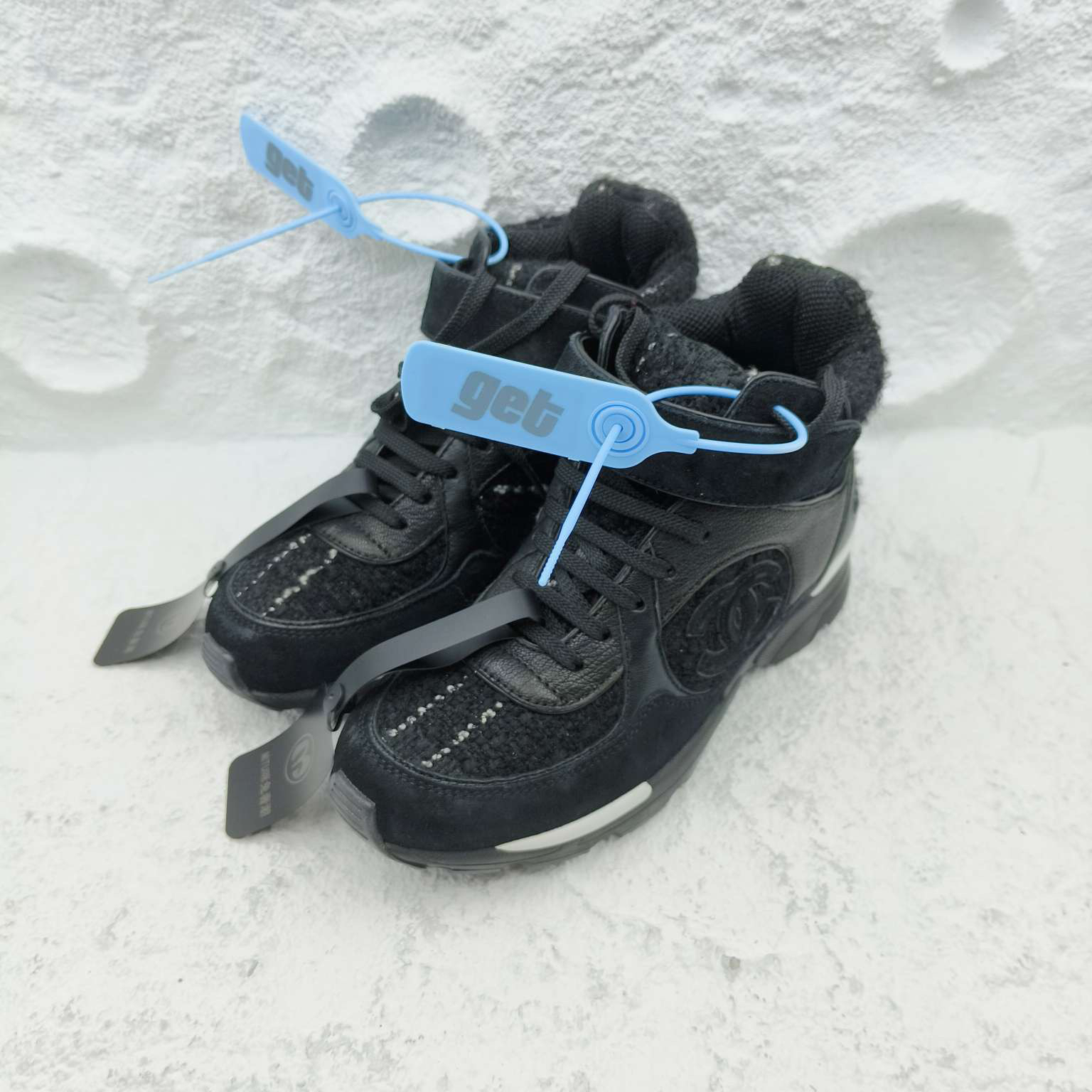 99新 Chanel/香奈儿 香奈儿/Chanel/35.5码/黑色运动鞋/非全新