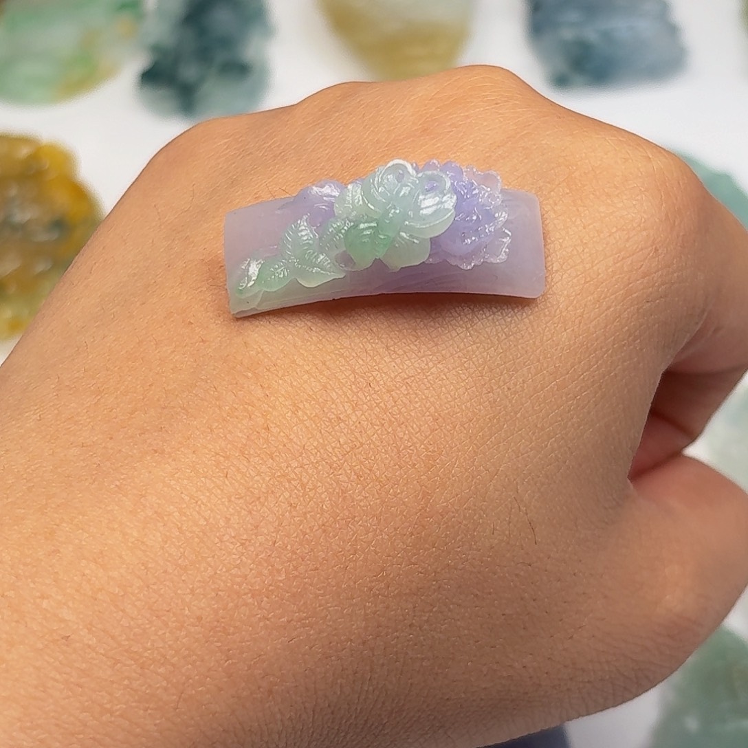 定制翡翠未镶嵌尺寸34-12-8