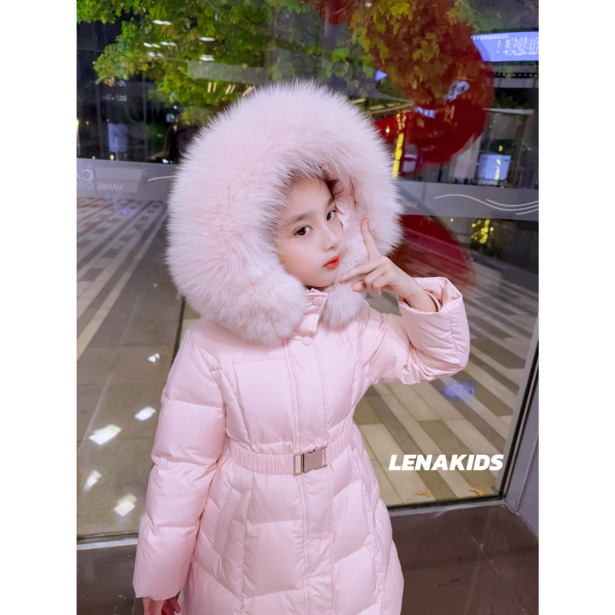 MOANA【现货】大长款·狐狸毛领·新国标90白鸭绒·羽绒服24110604