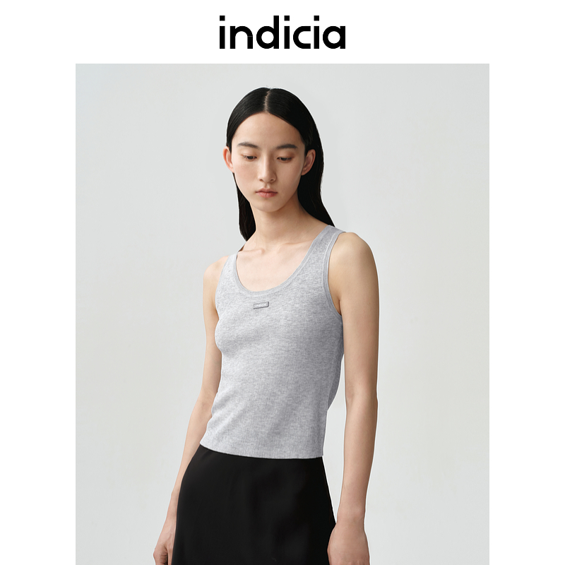 indicia标记商场同款25夏新款短背心外穿吊带打底修身F2B5BX151C