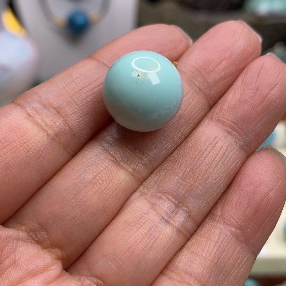 绿松石未镶嵌珠宝奇石14.5