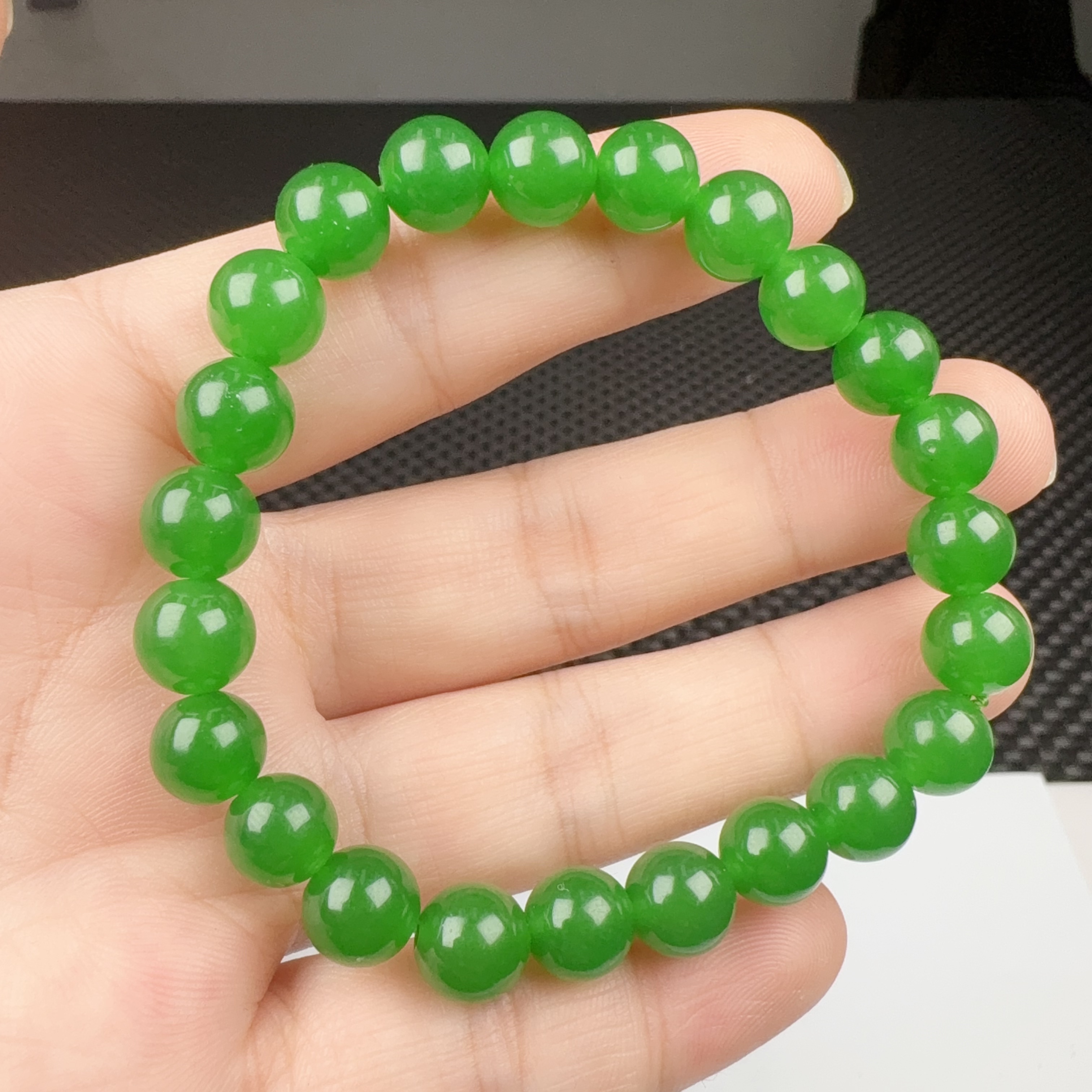 z08绿8m手串女款百搭时尚