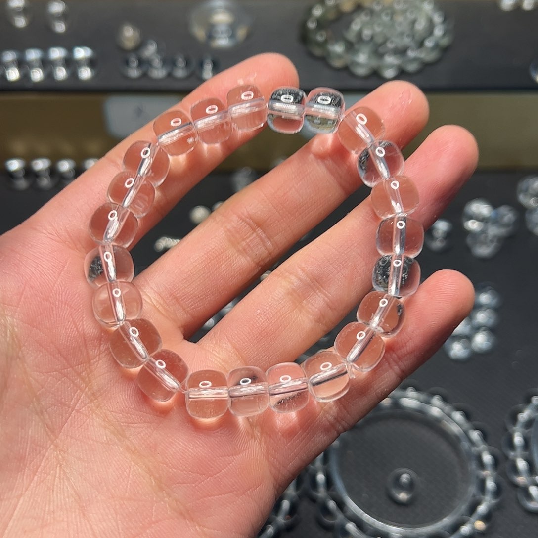 水晶手链未镶嵌N***r白水晶10mm老型珠单A手链
