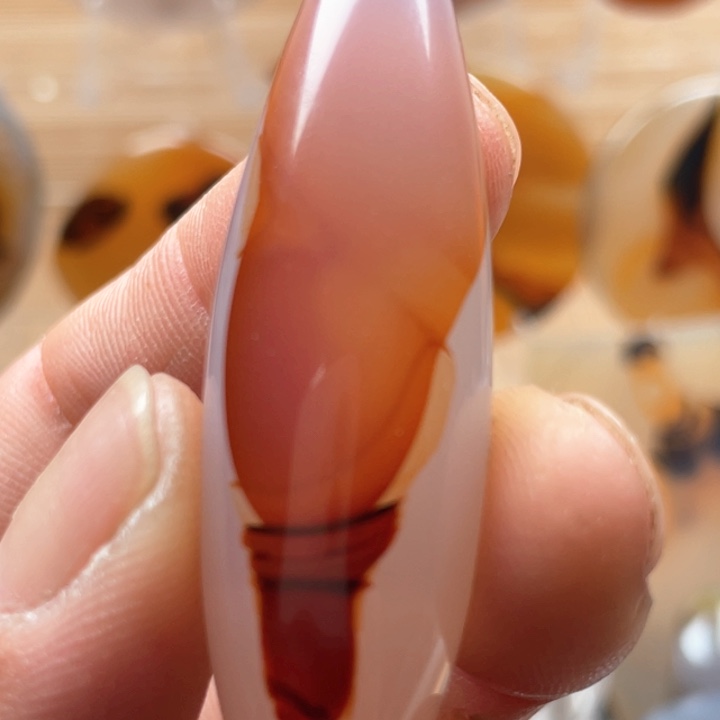 玛瑙/玉髓吊坠(不含链)未镶嵌玮*