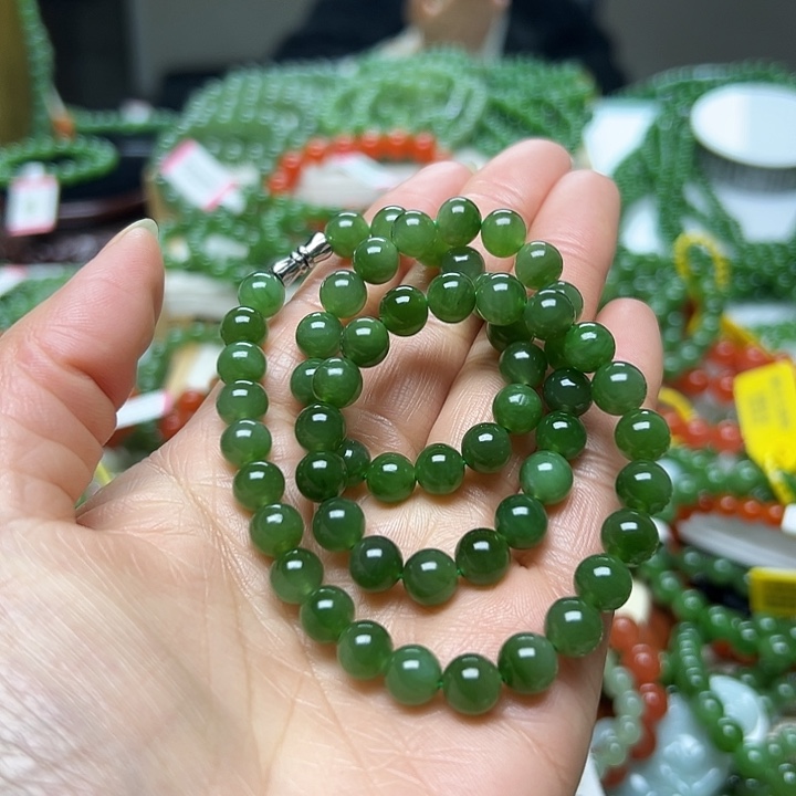和田玉（碧玉）手串未镶嵌