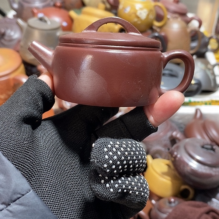 紫砂茶壶晃盖流口水
