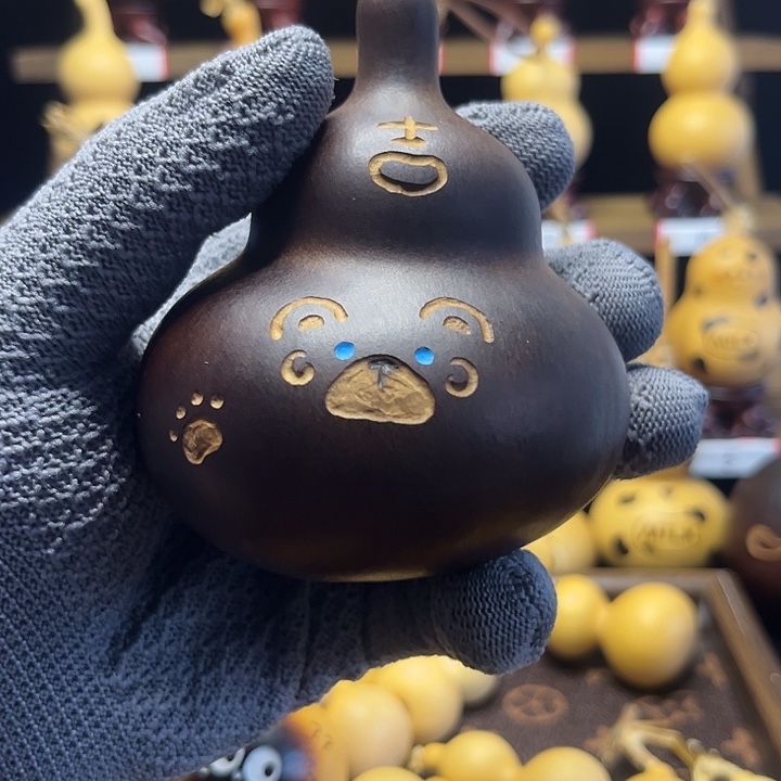 葫芦黑炭，不掉色，甩肚