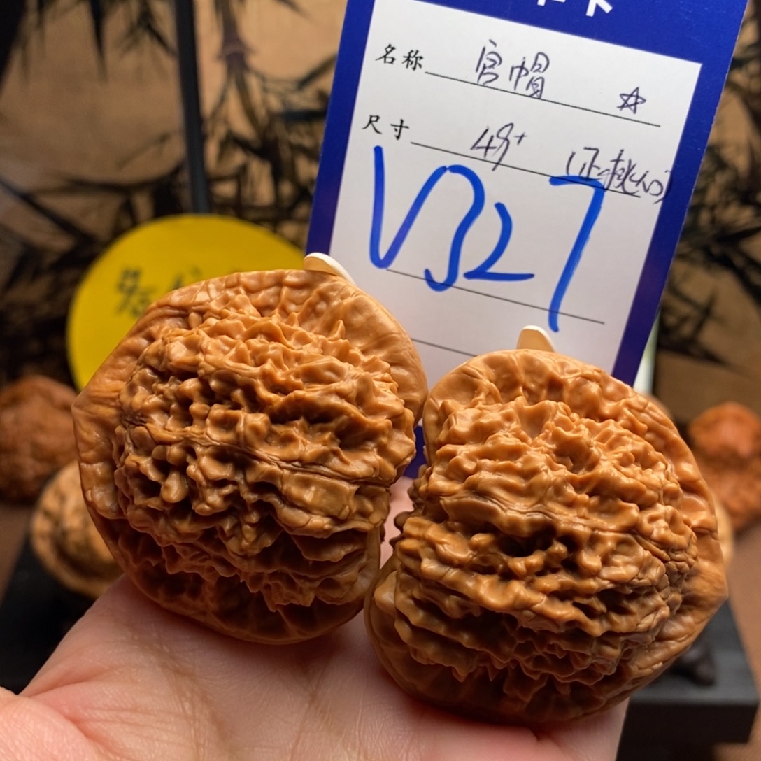 文玩核桃把件官帽49