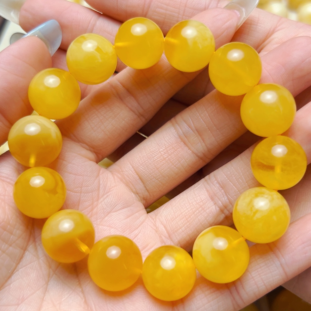 未镶嵌蜜蜡裸石15mm单圈 30.1g 