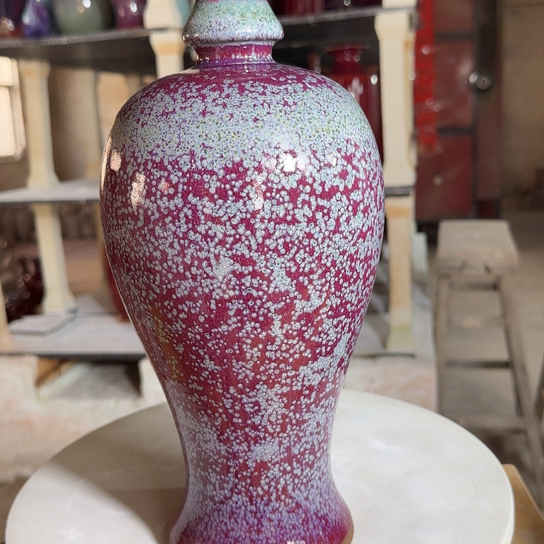 摆件陶郑家钧窑摆件微