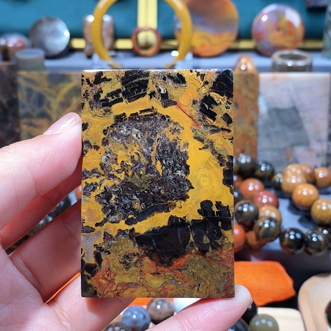 硅化玉天然北票硅化玉牌子未镶嵌斜**星天然北票硅化玉牌子