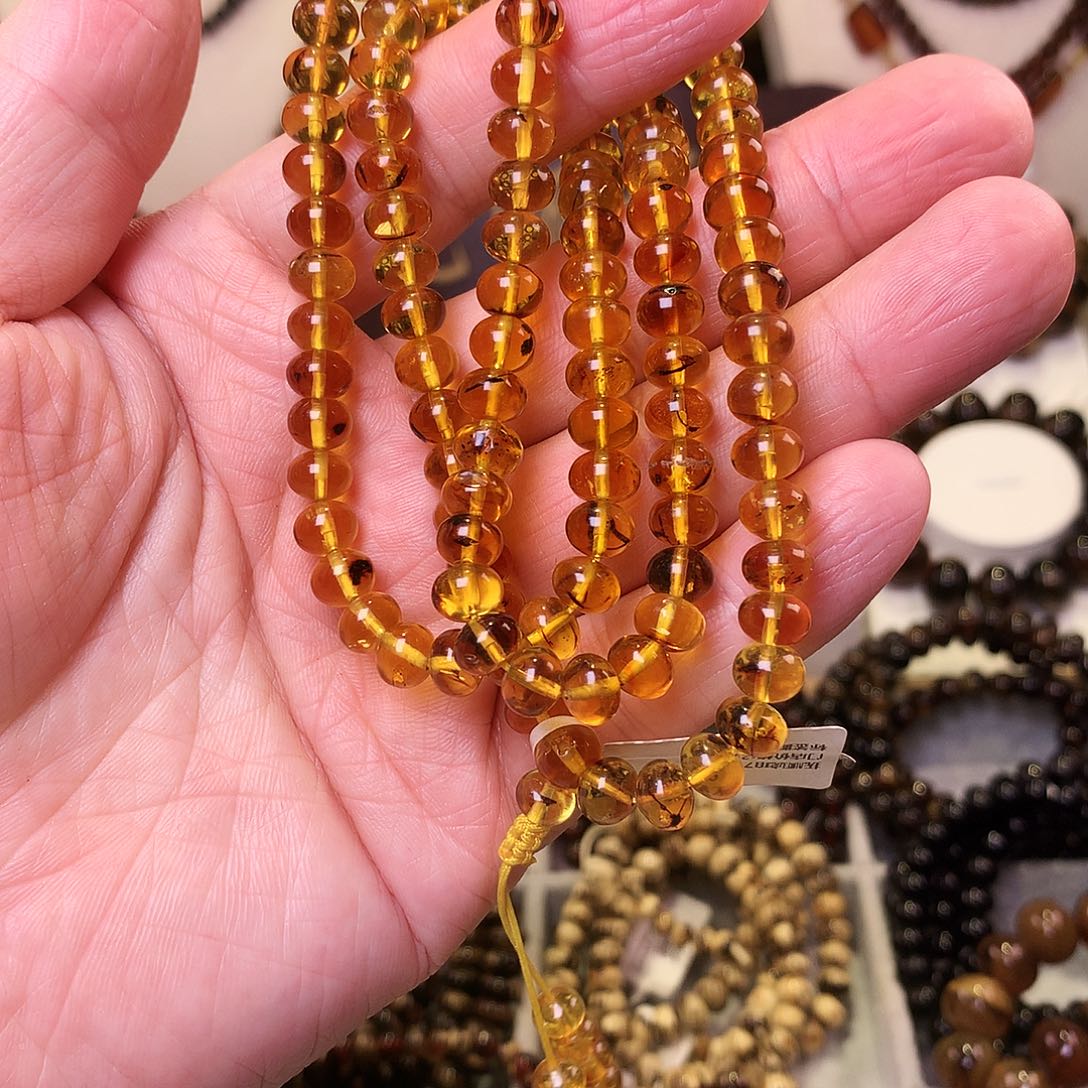 未镶嵌琥珀裸石抚顺金珀7+