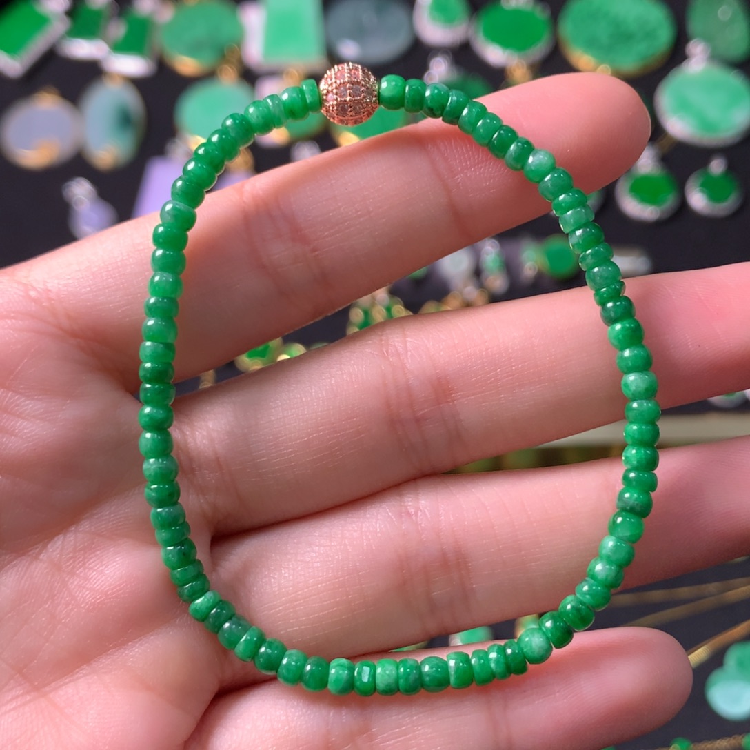翡翠未镶嵌手串手串