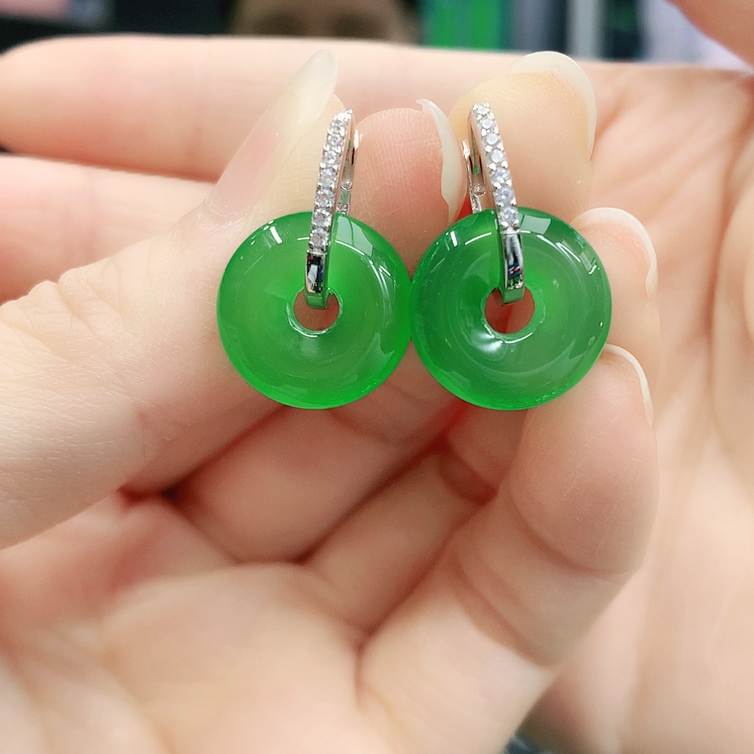 银S925镶嵌吊坠玛瑙/玉髓