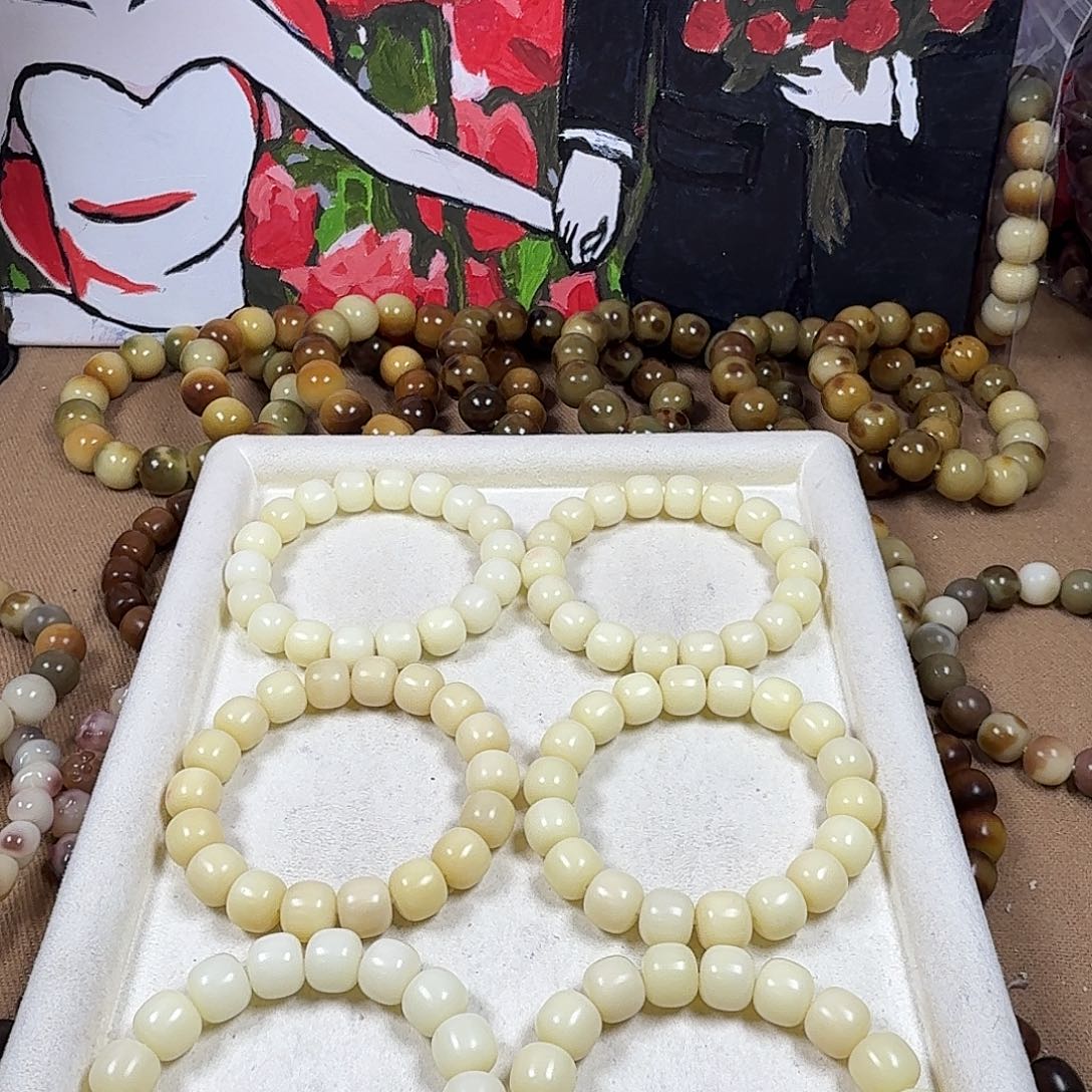 手串菩提根/象牙果白珍珠