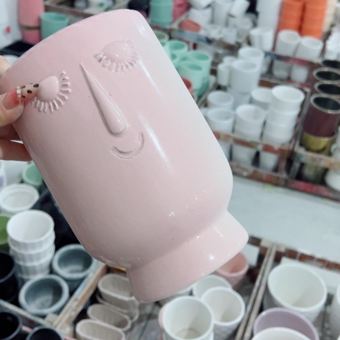 有孔，陶瓷花盆满10米包邮发货