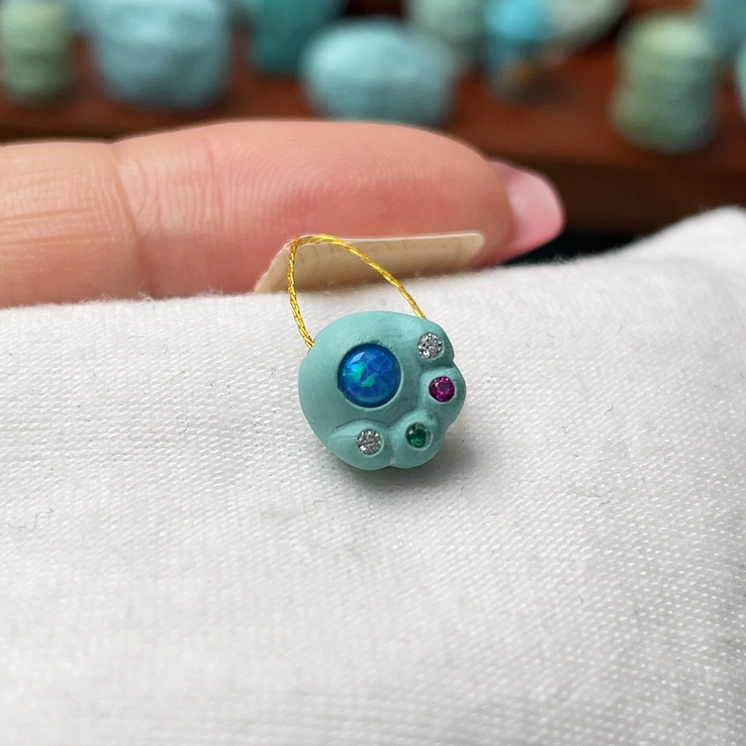 绿松石珠宝奇石未镶嵌