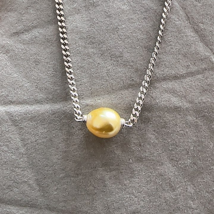 海水珍珠颈饰银S925镶嵌