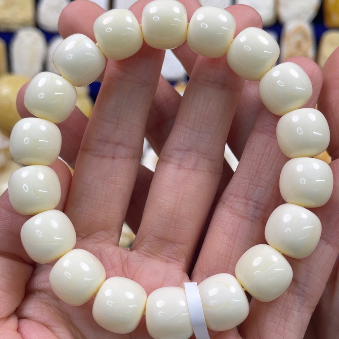 蜜蜡裸石未镶嵌琥珀蜜蜡手串卡12mm