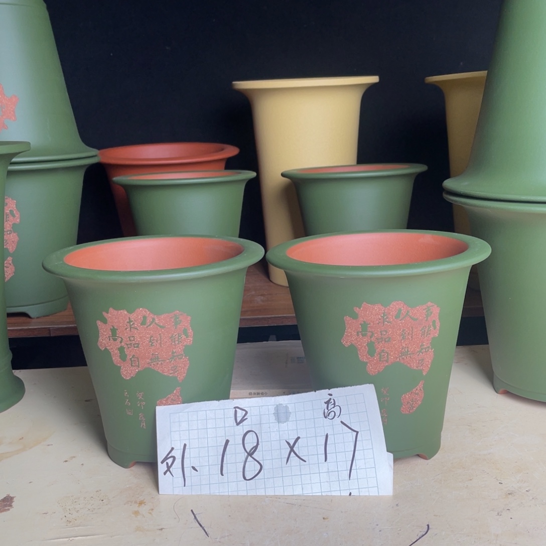 宜兴原矿紫砂花盆