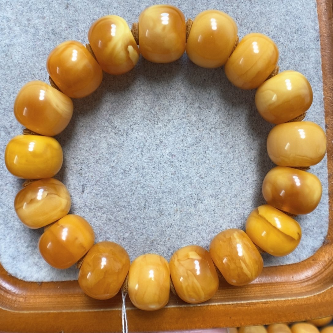 蜜蜡手串未镶嵌蜜蜡