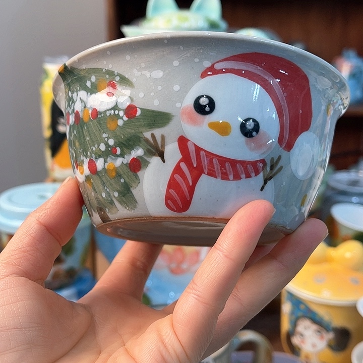 陶景德镇釉下手绘陶瓷 