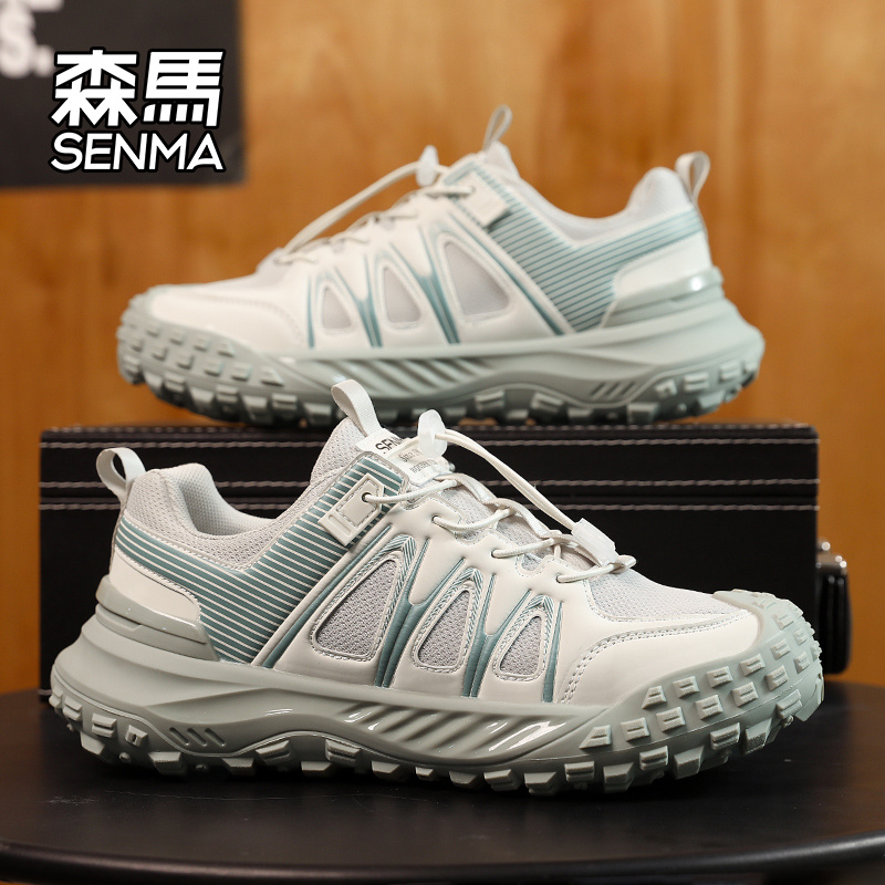 森马男鞋冬季休闲轮胎底防滑耐磨运动潮鞋户外登山轻便透气徒步鞋