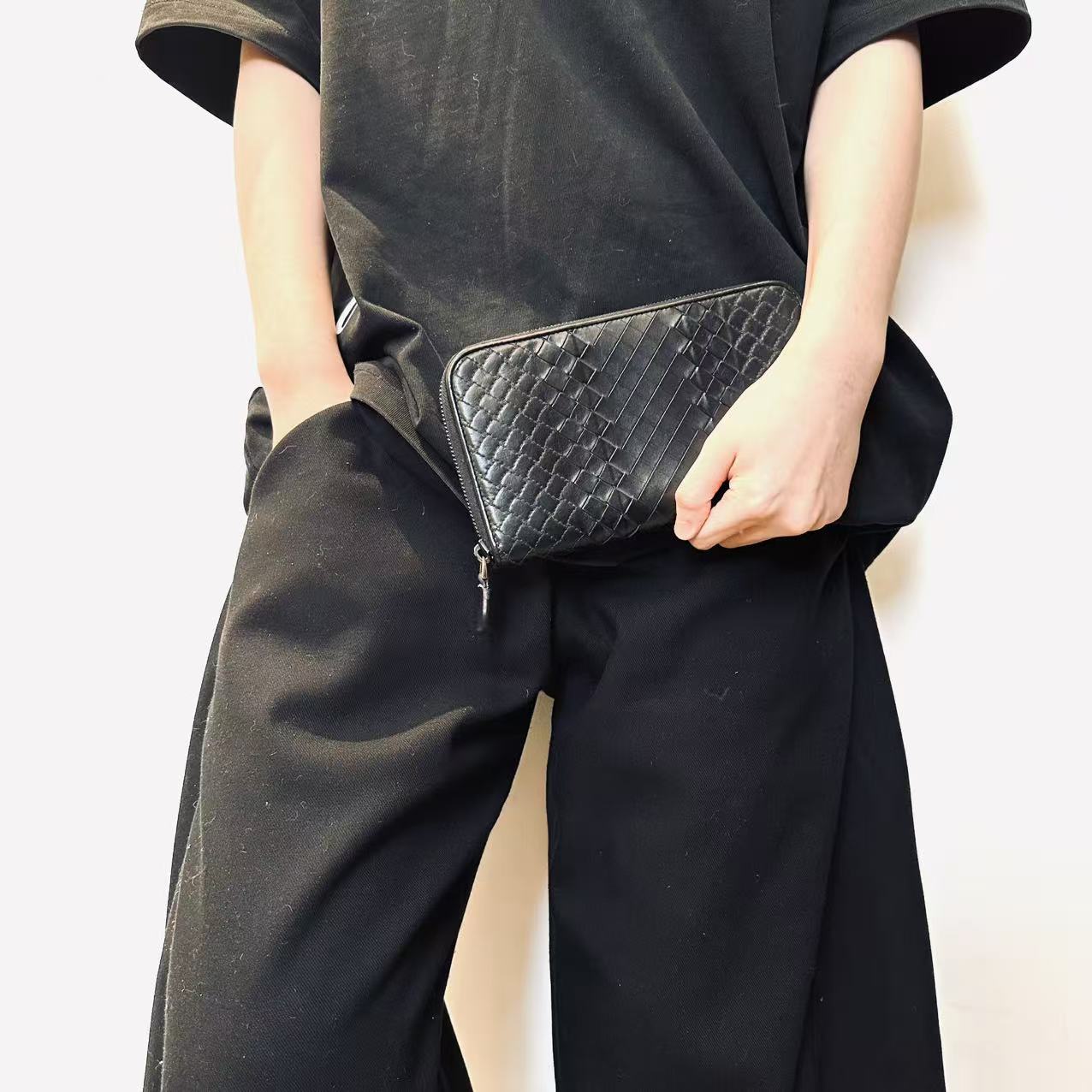 95新 BOTTEGA VENETA/葆蝶家 BV黑色钱包 2506260425