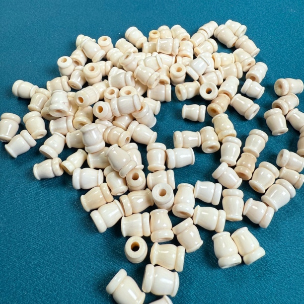 A007天然猛犸牙佛塔6×9毫米 2.4毫米大孔道