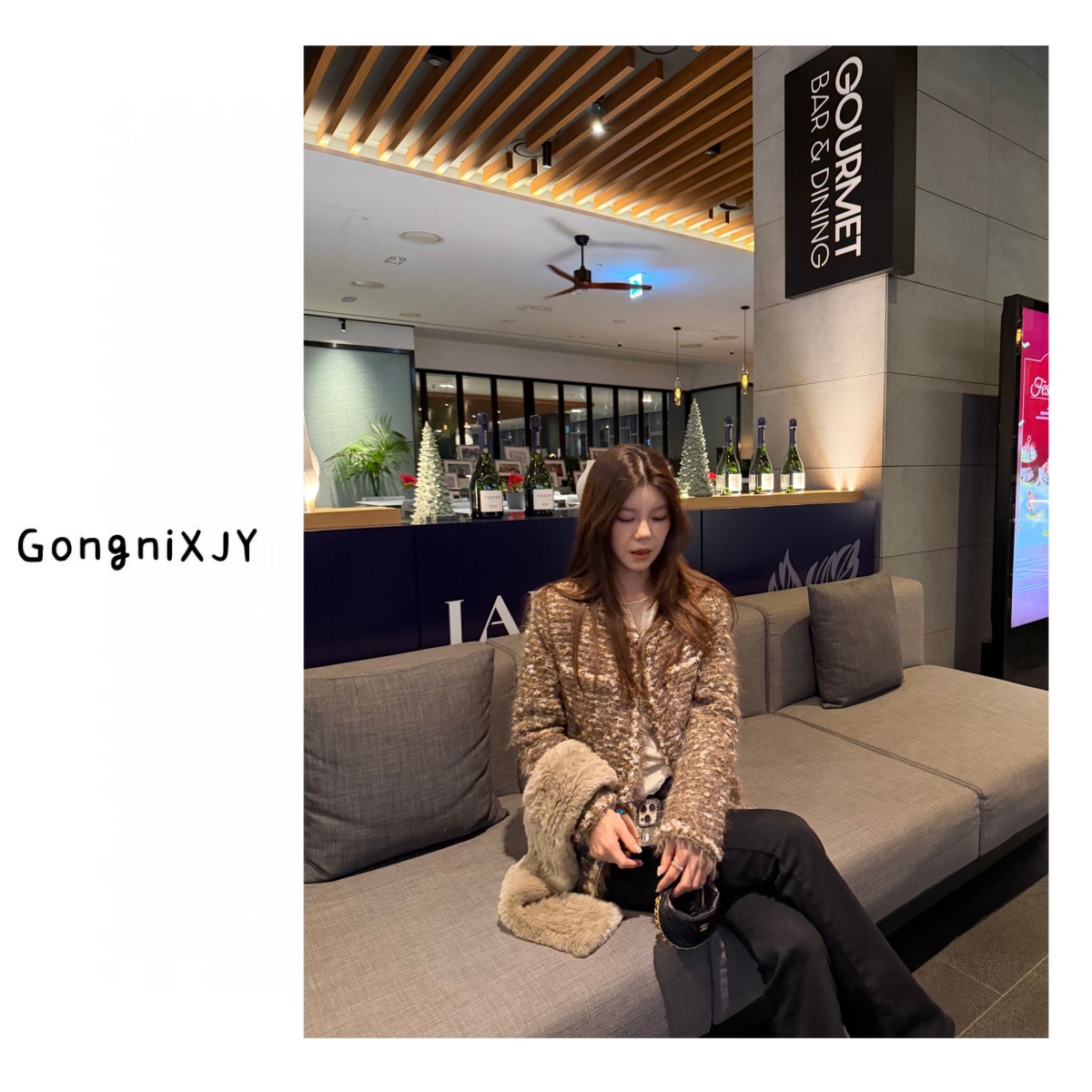 【LINA·GXY】柏林记事金丝小香羽绒服