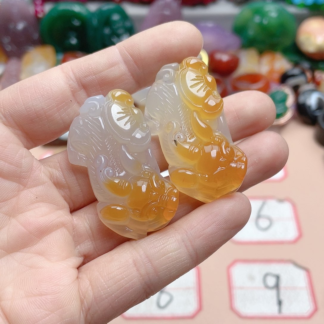 玛瑙/玉髓颈饰合金胖*