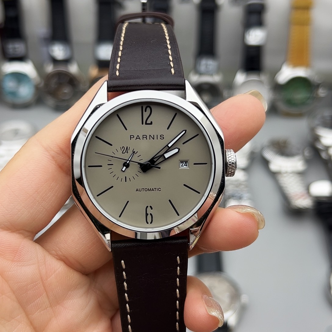 指针八方来财真皮带