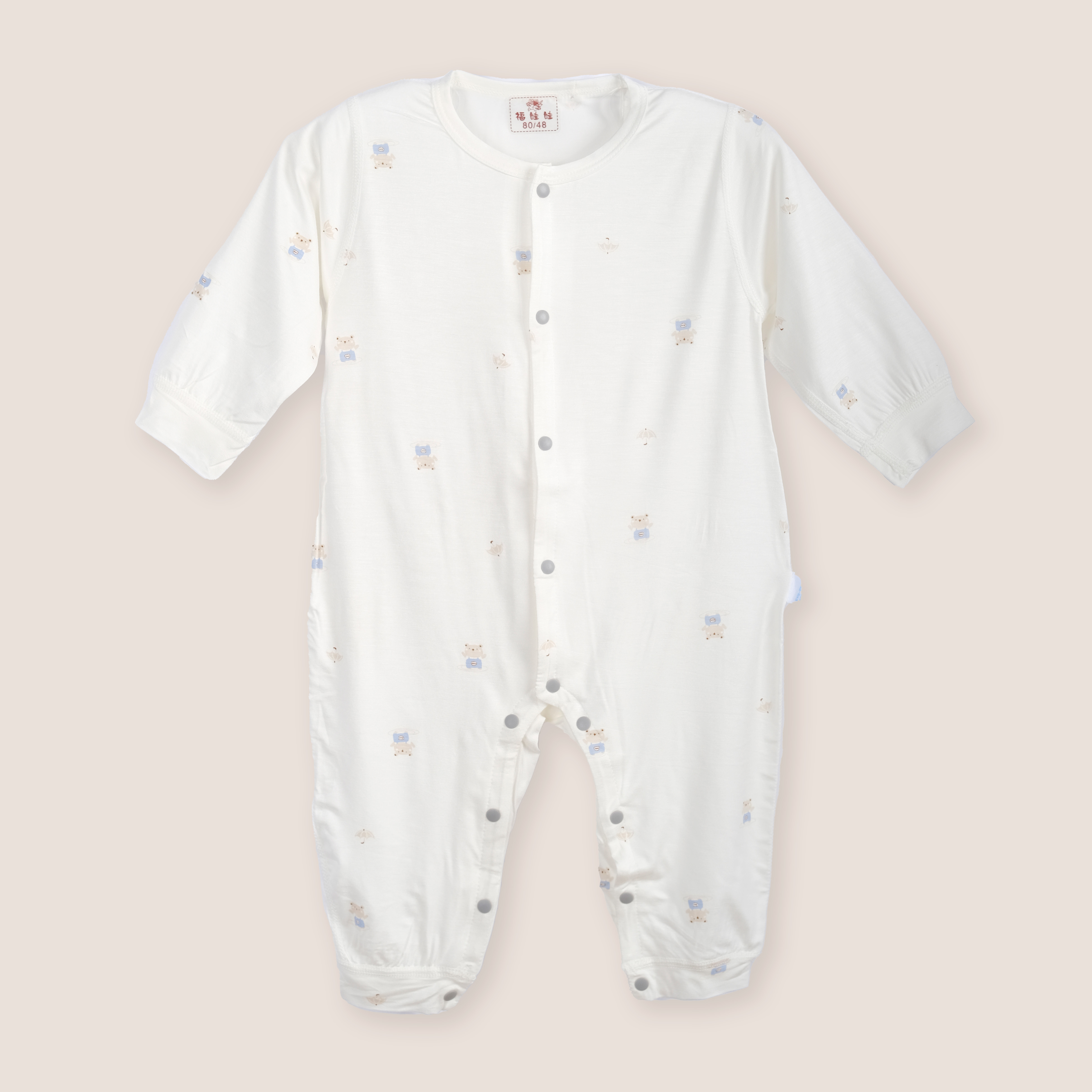 【闭档】福娃娃夏款婴儿莫代尔a类73-100码新生爬服连体衣