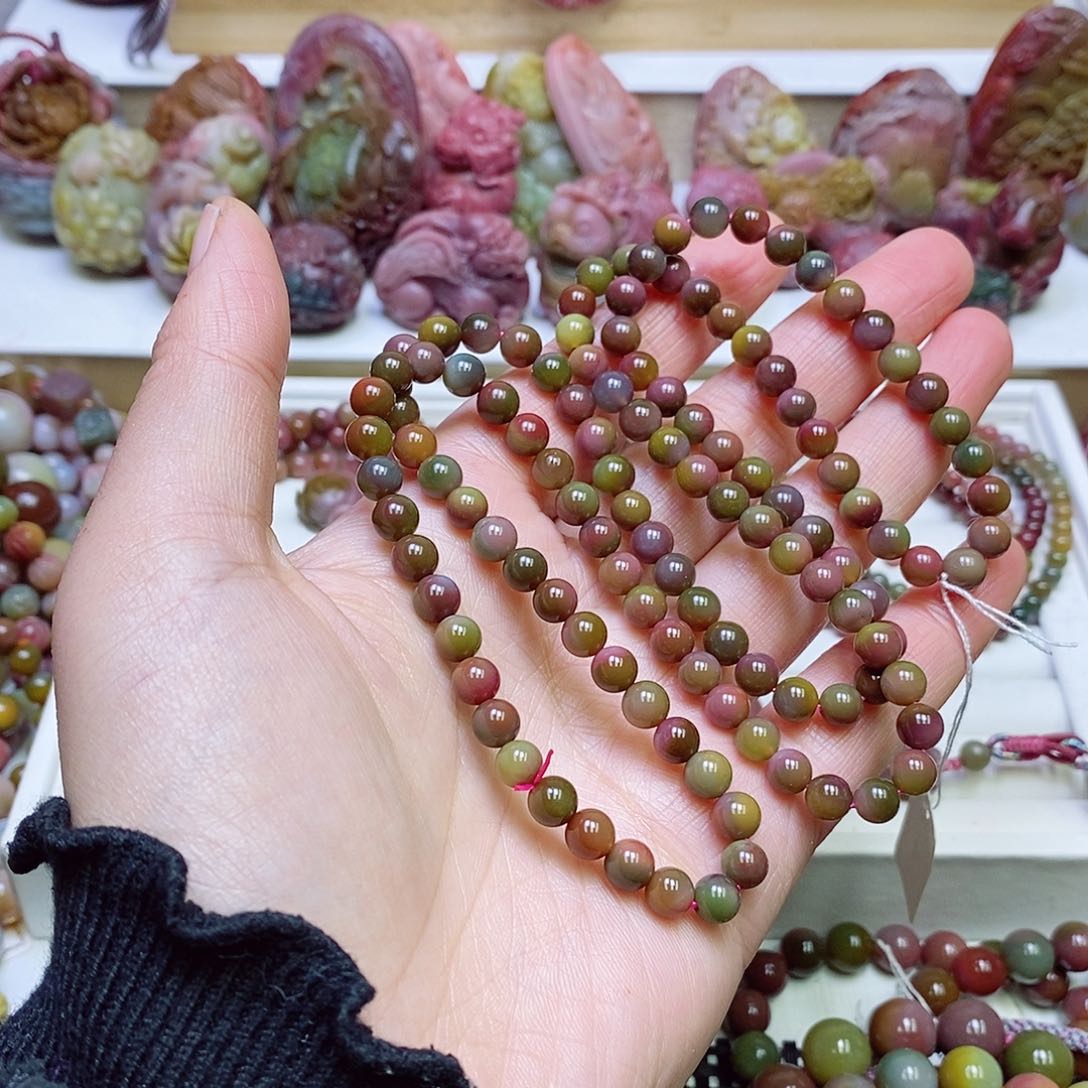 玛瑙/玉髓盐源玛瑙手链未镶嵌