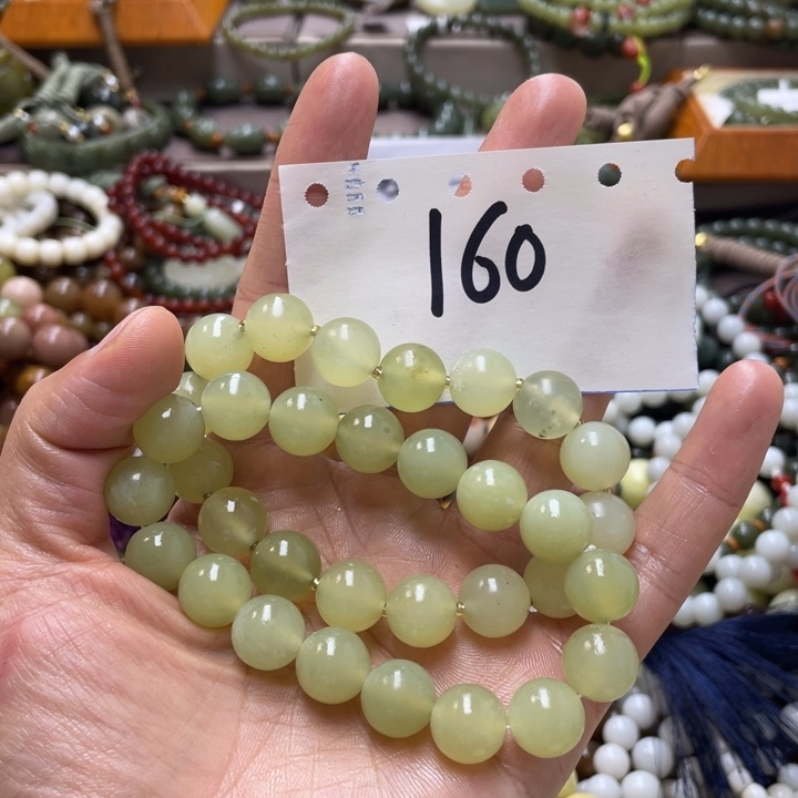 未镶嵌蛇纹石玉手链