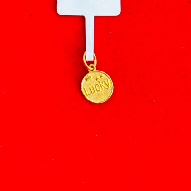 【陈晨专享】 足金999饰品 圆牌吊坠 GP 0.87