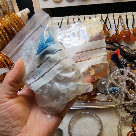 江***我玛瑙/玉髓合金颈饰002