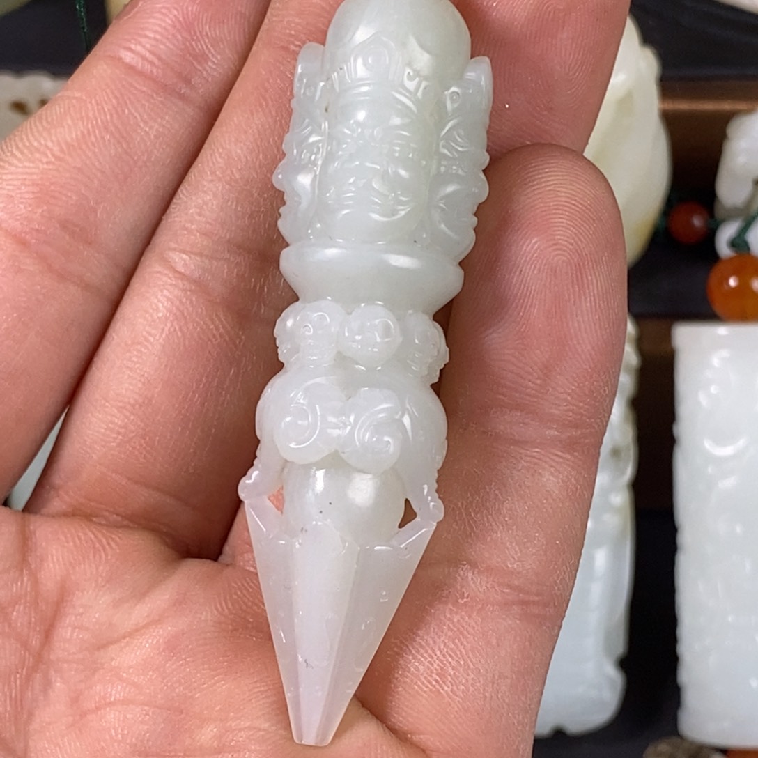 和田玉如图未镶嵌草***肉