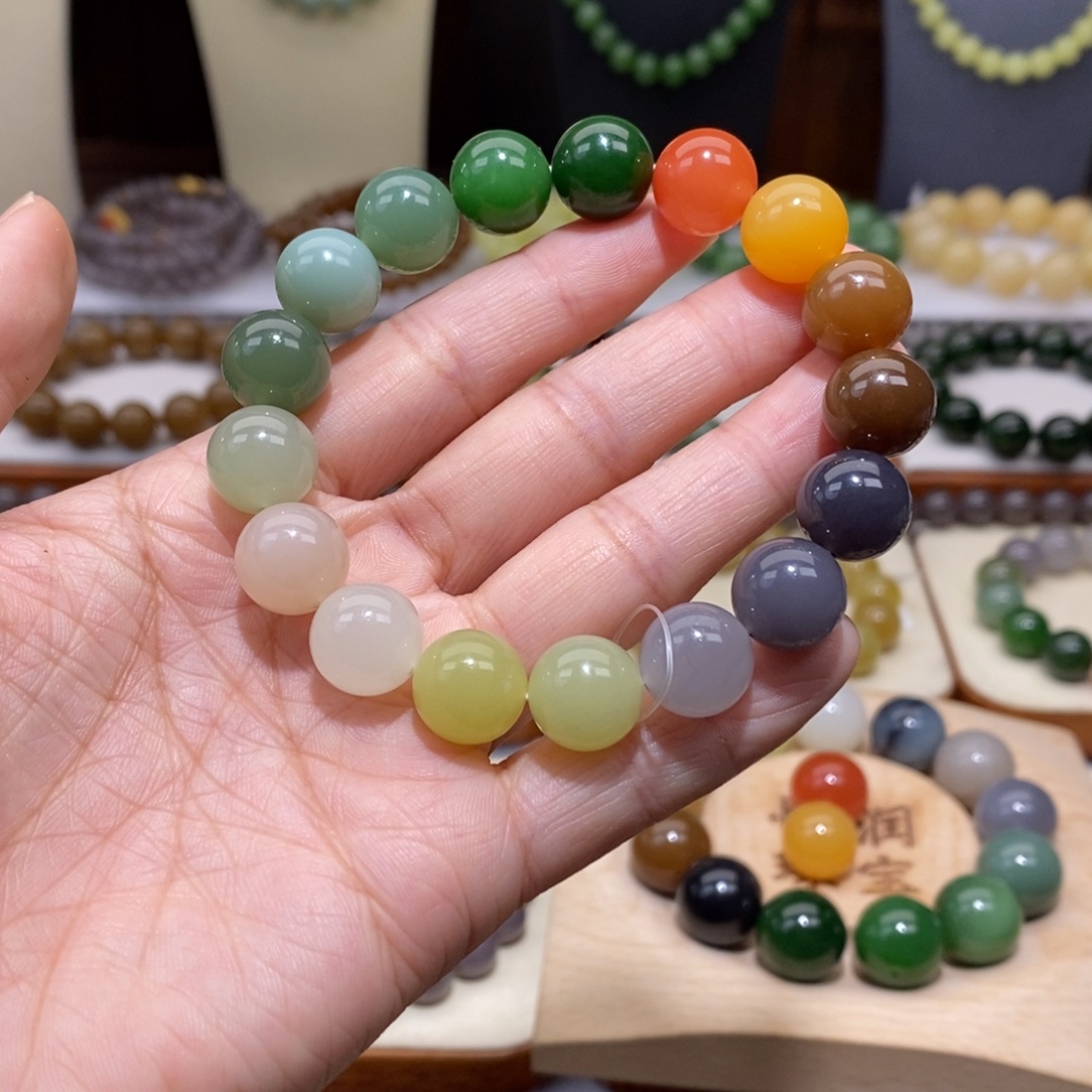 B***g和田玉未镶嵌手串12