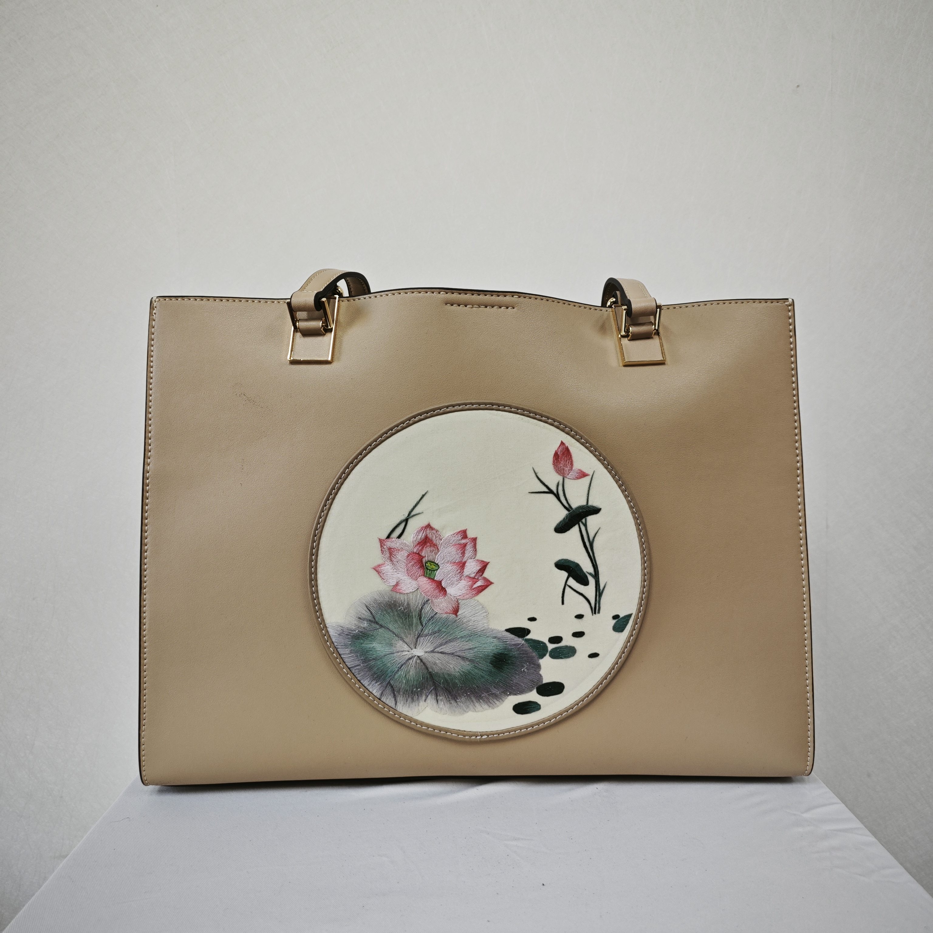 民族风手提斜跨刺绣手提包