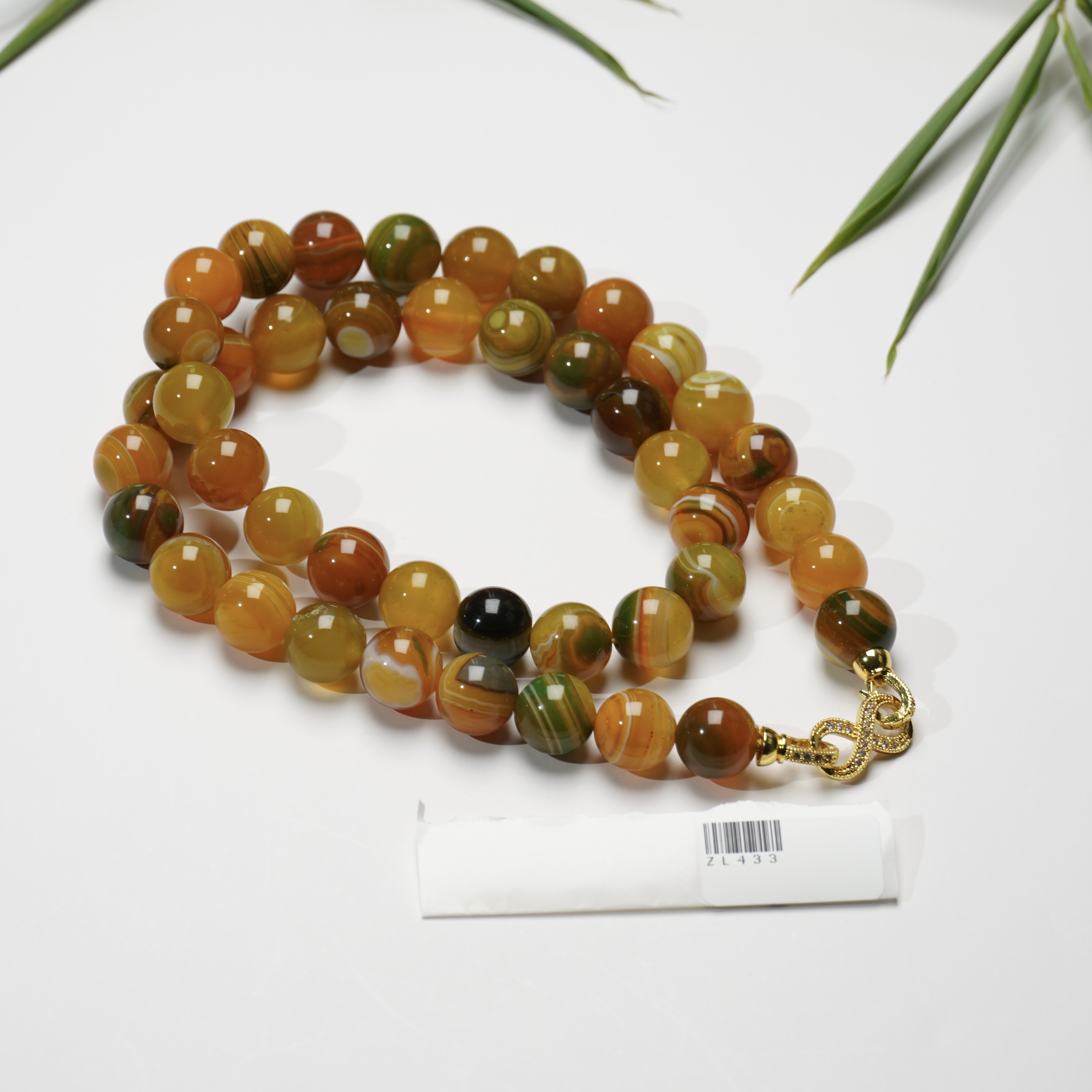 天然玉石保真ZL433  梦幻神秘珠串吊坠 多样性发其-一