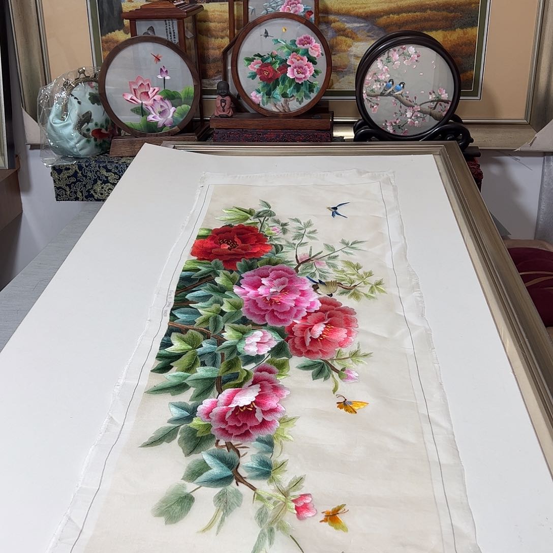 刺绣纯手工刺绣画