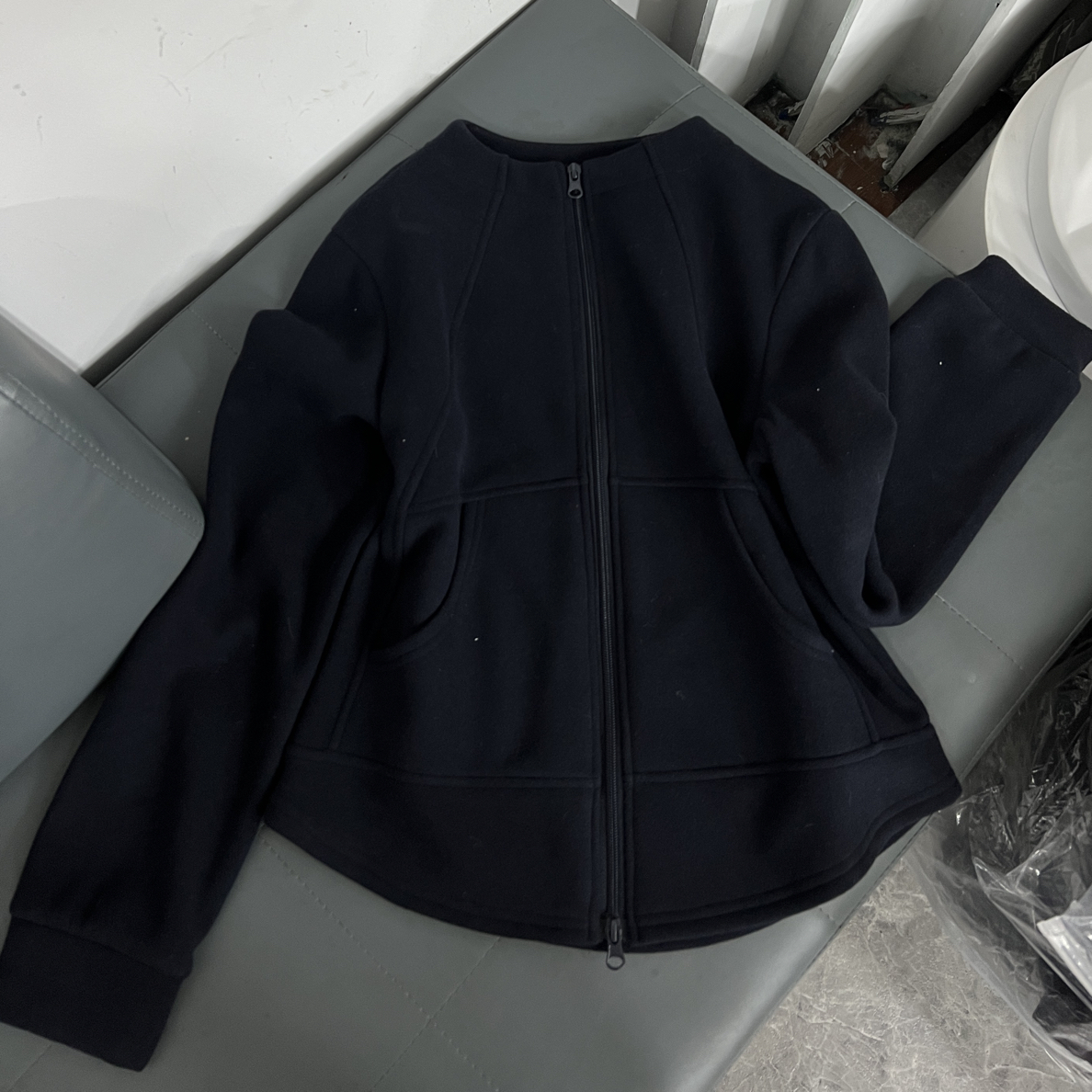 596冬季时尚潮流百搭显瘦小蛮腰加绒上衣