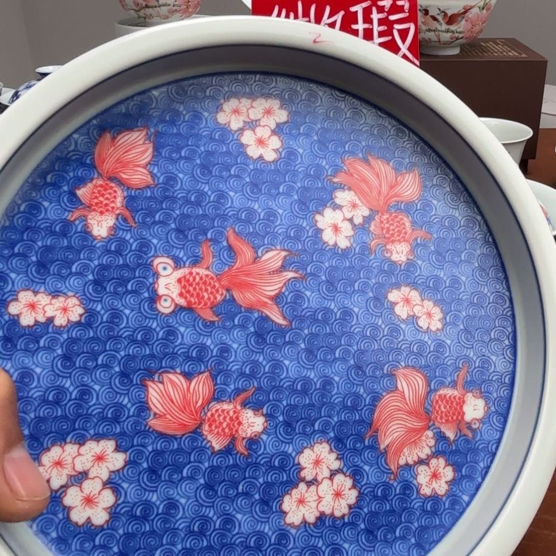 陶摆件微瑕金玉满堂壶承景德镇发货