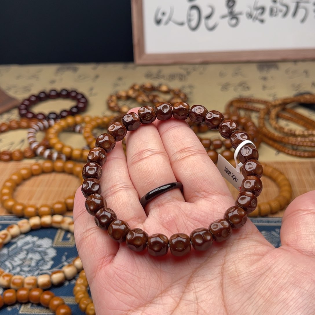 紫金鼠手串实心无相奶酪9
