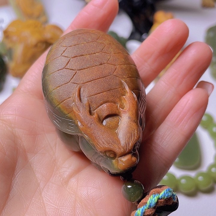 和田玉手把件未镶嵌用****1