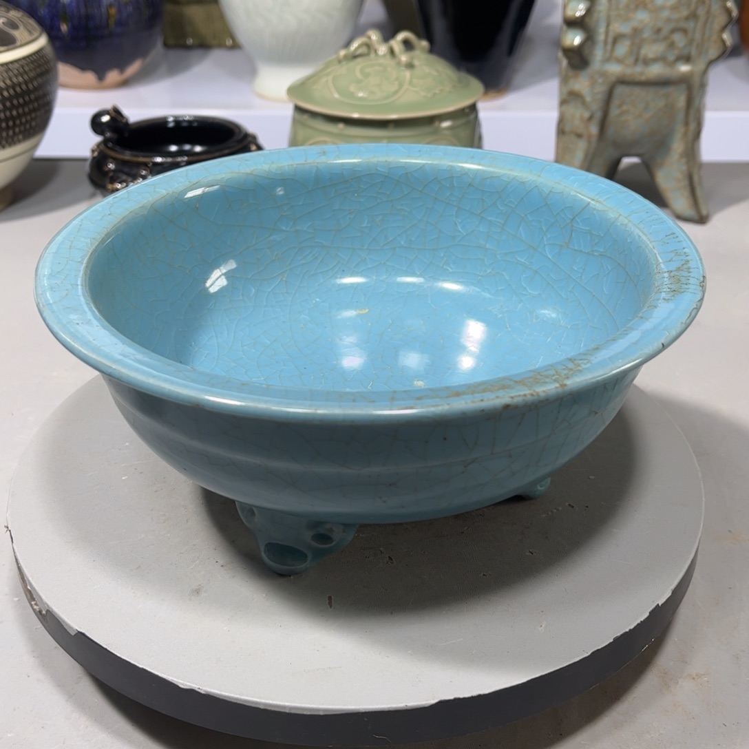 瓶汝窑瓷器品相完美