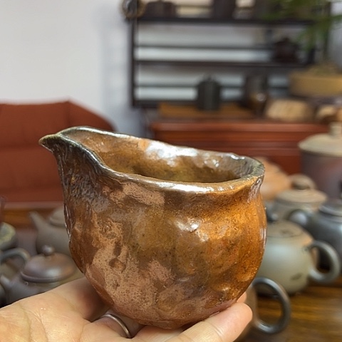 戬谷龙窑柴烧茶壶135