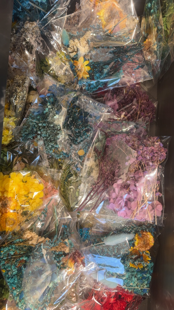杂项补差价专用天然真花永生干花材料包用于团扇贺卡等
