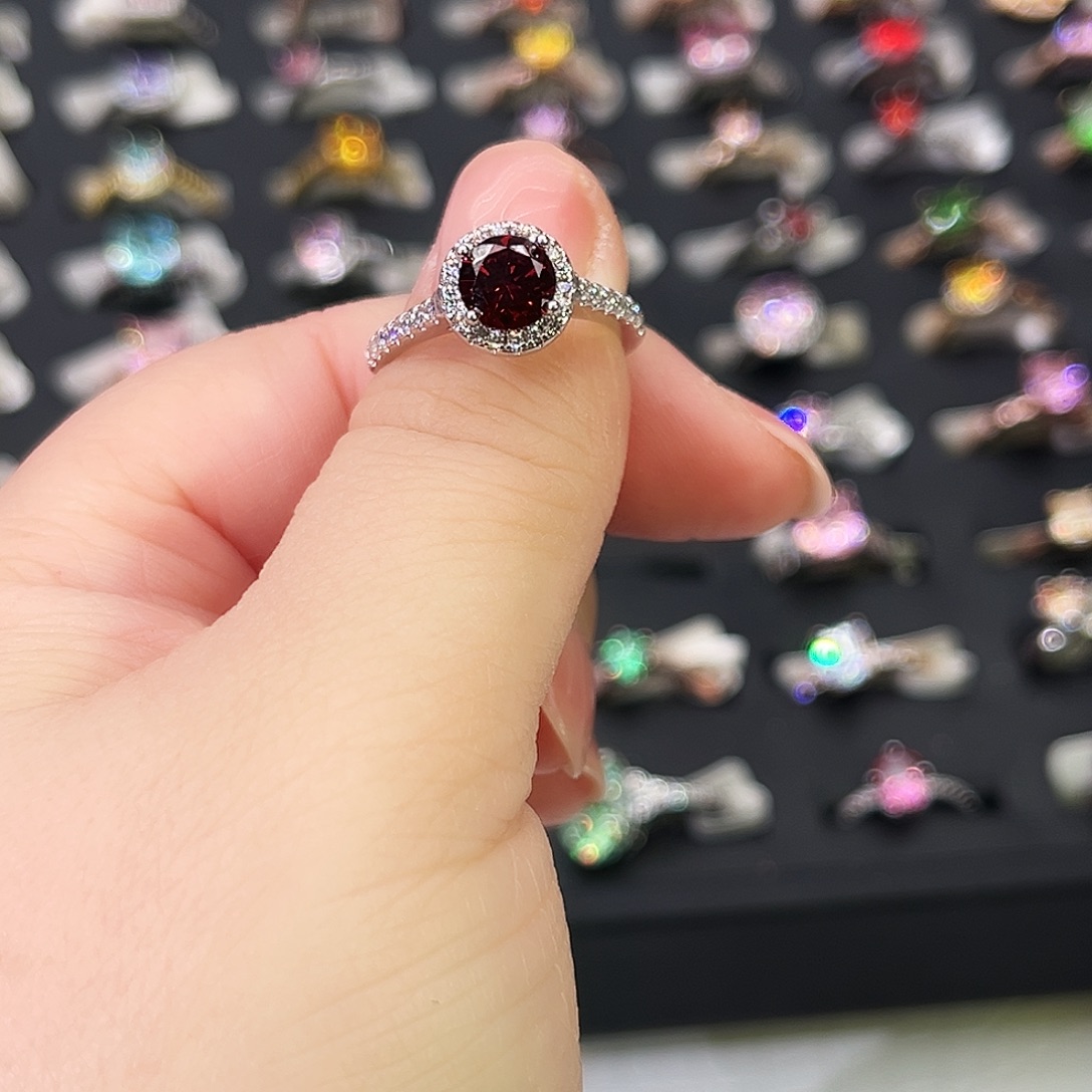 莫桑石非金属SH公主圆包血红一卡-20